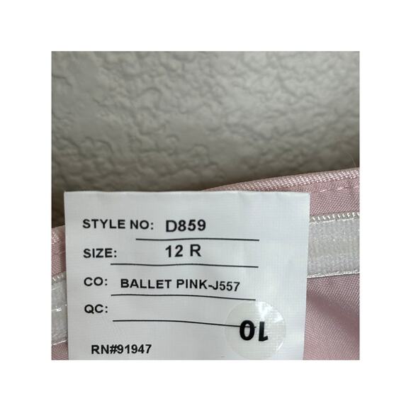 Alfred Sung Natasha D859 NWOT Pink Satin Column Maxi Dress Oversized Bow 12 - Picture 6 of 9